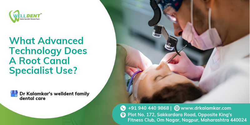 What advanced technology does a root canal specialist use?